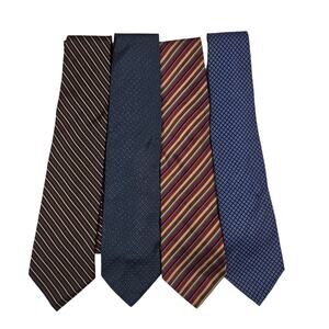Mens 100% Silk Tie Lot Brooks Brothers Makers Etro Boss Hugo Boss